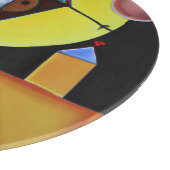 Der Pestarzt - Ölgemälde Schneidebrett (Ecke)