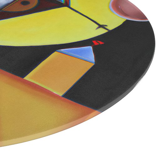 Der Pestarzt - Ölgemälde Schneidebrett (Ecke)