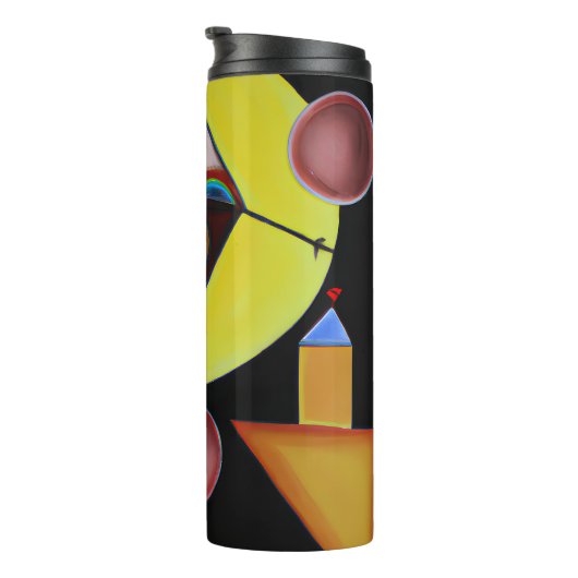 Der Pestarzt - Ölgemälde Thermosbecher (Nach rechts gedreht)