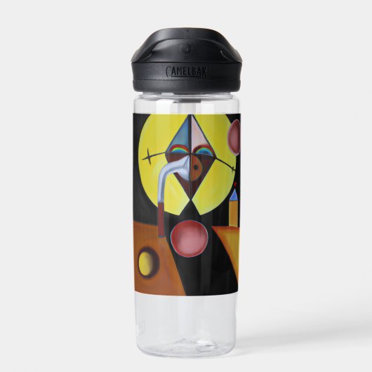 Der Pestarzt - Ölgemälde Trinkflasche (Rückseite)