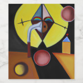 Der Pestarzt - Ölgemälde Weinetikett (Einzelnes Label)