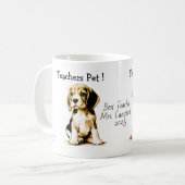 Der Pet-Beagle des niedlichen Lehrers personalisie Kaffeetasse (Vorderseite Links)