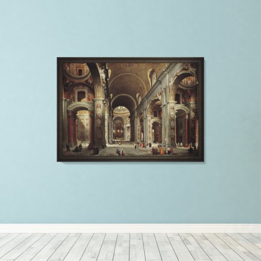 Der Petersdom im Vatikan Leinwanddruck (Insitu (Holzboden))