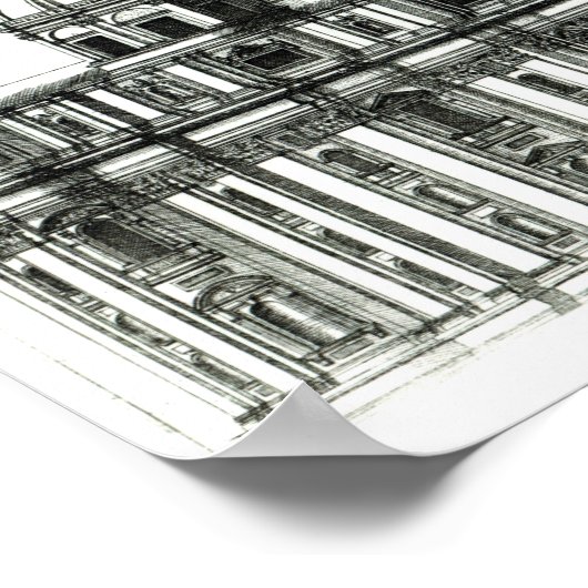 Der Petersdom in Rom Poster (Ecke)