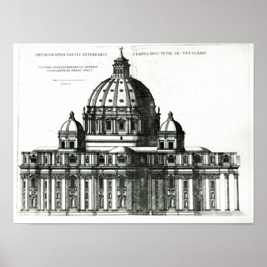 Der Petersdom in Rom Poster (Vorne)