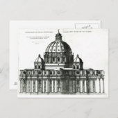 Der Petersdom in Rom Postkarte (Vorne/Hinten)