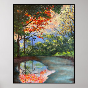 Der Pfad Acryl-Kunst Poster