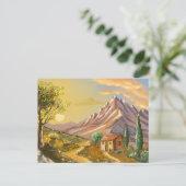 Der Pfad der Hütte Postkarte (Stehend Vorderseite)