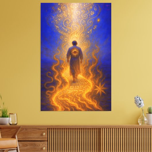 Der Pfad des Feuers, das Lied des Gesetzes Leinwanddruck (Insitu (Wohnzimmer))