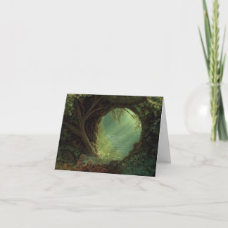 Der Pfad faltete Grußkarte Karte