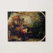 Der Pfannkuchen-Verkäufer, 1650-55 (Öl auf Platte) Puzzle (Horizontal)