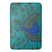 Der Pfau Badematte (Vorderseite Vertikal)