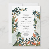 Der Pfau Einladung (Vorderseite)