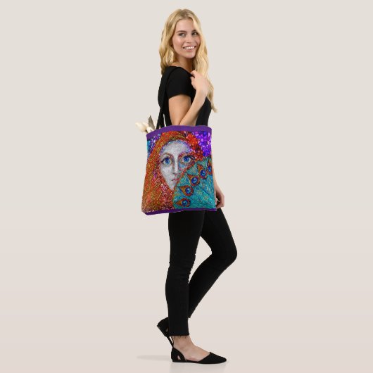 Der Pfau-Fan Tasche (Am Model)