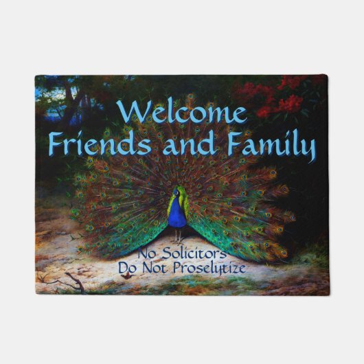 Der Pfau Fußmatte (Vorderseite)