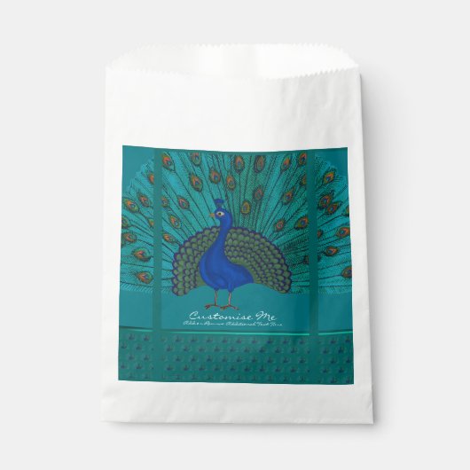 Der Pfau Geschenktütchen (Vorderseite)