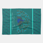 Der Pfau Geschirrtuch (Horizontal)