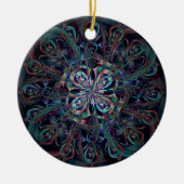 Der Pfau Keramik Ornament (Vorne)