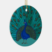 Der Pfau Keramik Ornament (Rechts)