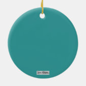 Der Pfau Keramik Ornament (Hinten)