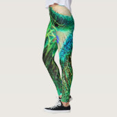Der Pfau mit Federn Leggings (Links)