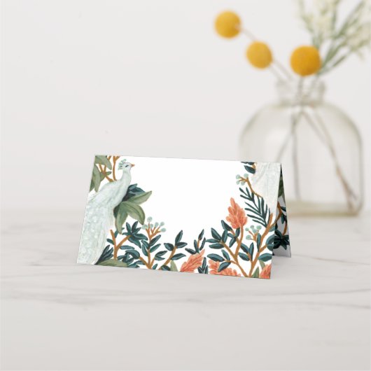 Der Pfau Platzkarte (Rückseite)