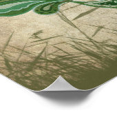 Der Pfau Poster (Ecke)