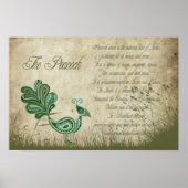 Der Pfau Poster (Vorne)