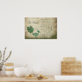 Der Pfau Poster (Küche)