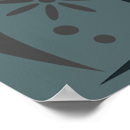 Der Pfau Poster (Ecke)