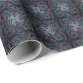 Der Pfauenblumenmagnet Geschenkpapier (Rolleneckpunkt)