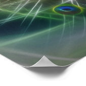 Der Pfauendreamcatcher Poster (Ecke)