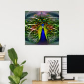 Der Pfauendreamcatcher Poster (Heimbüro)