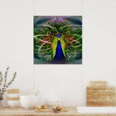 Der Pfauendreamcatcher Poster (Küche)