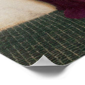 Der Pfauenfan Poster (Ecke)