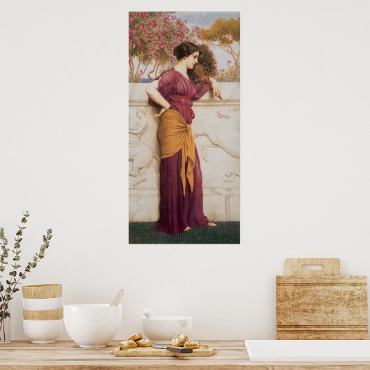 Der Pfauenfan Poster (Küche)