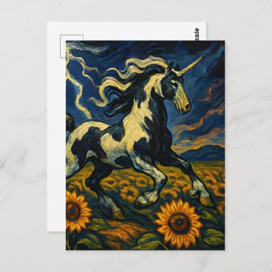 Der Pfeffer vereint sich in einem Sturm Postkarte (Vorne/Hinten)