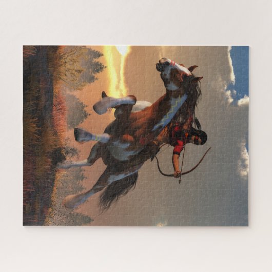 Der Pfeil der aufsteigenden Sonne Puzzle (Horizontal)