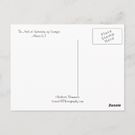 Der Pfeil Postkarte (Rückseite)