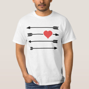 Der Pfeil-Valentinstag-Herz des Amors T-Shirt