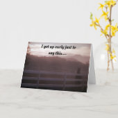 DER PFERD KÖNNTE NICHT WARTEN, UM ZU SAGEN *GLÜCKL KARTE (Gelbe Blume)