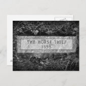 Der Pferdedieb Gravestone Postkarte (Vorne/Hinten)