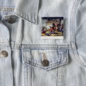 Der Pferdeschutz am Kampf von Waterloo, engrav Button (Beispiel)