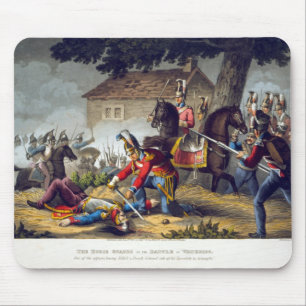 Der Pferdeschutz am Kampf von Waterloo, engrav Mousepad