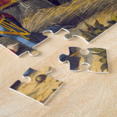 Der Pferdeschutz am Kampf von Waterloo, engrav Puzzle (Seite)