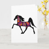 DER PFERDEsonnenuntergang Karte (Gelbe Blume)