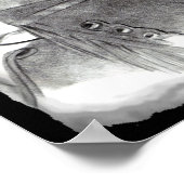 DER PFERDESTRAINER IN Bleistift, Poster (Ecke)