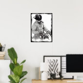 DER PFERDESTRAINER IN Bleistift, Poster (Heimbüro)