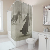 Der Pferdetrainer von Felix Thiollier 1899 Duschvorhang (Beispiel)