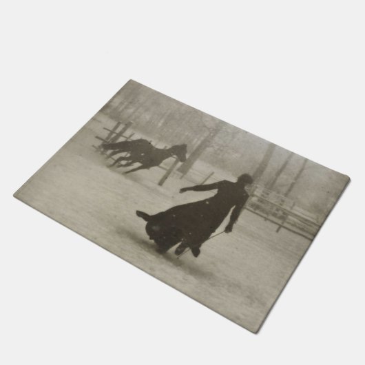 Der Pferdetrainer von Felix Thiollier 1899 Fußmatte (Schrägansicht)